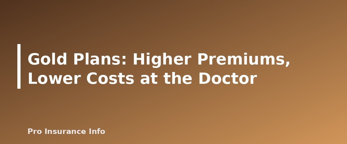 Gold Plans: Higher Premiums, Lower Costs at the Doctor - section banner for ACA Marketplace Bronze, Silver, Gold and Platinum Explained
