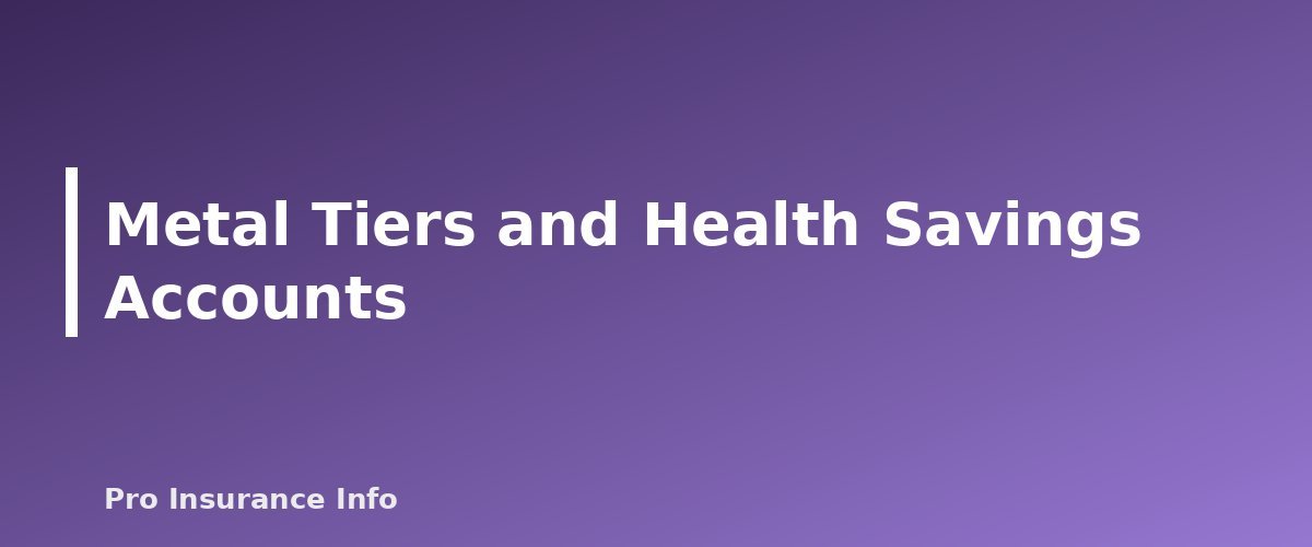 Metal Tiers and Health Savings Accounts - section banner for ACA Marketplace Bronze, Silver, Gold and Platinum Explained