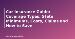 Car Insurance Guide: Coverage Types, State Minimums, Costs, Claims and How to Save - featured image