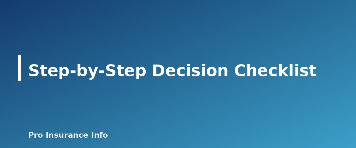 Step-by-Step Decision Checklist - section banner for COBRA vs Marketplace Coverage After Job Loss