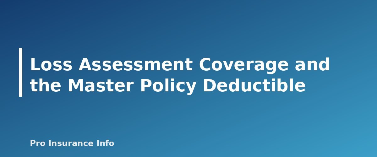 Loss Assessment Coverage and the Master Policy Deductible - section banner for Condo Insurance (HO-6) Explained