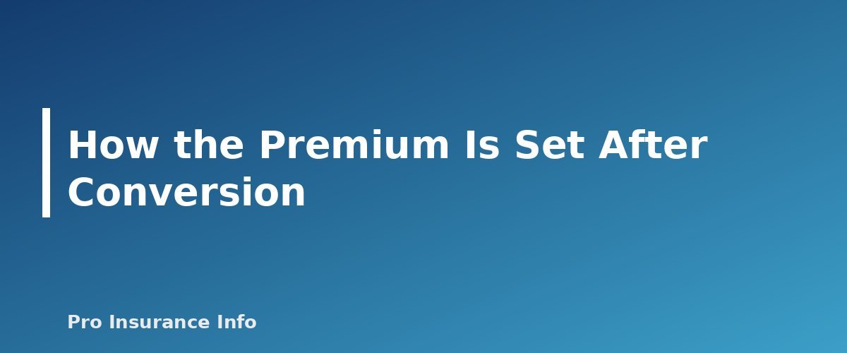 How the Premium Is Set After Conversion - section banner for Convertible Term Life Insurance