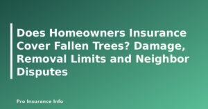 Does Homeowners Insurance Cover Fallen Trees? Damage, Removal Limits and Neighbor Disputes - featured image