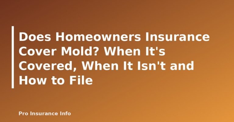 Does Homeowners Insurance Cover Mold? When It's Covered, When It Isn't and How to File - featured image