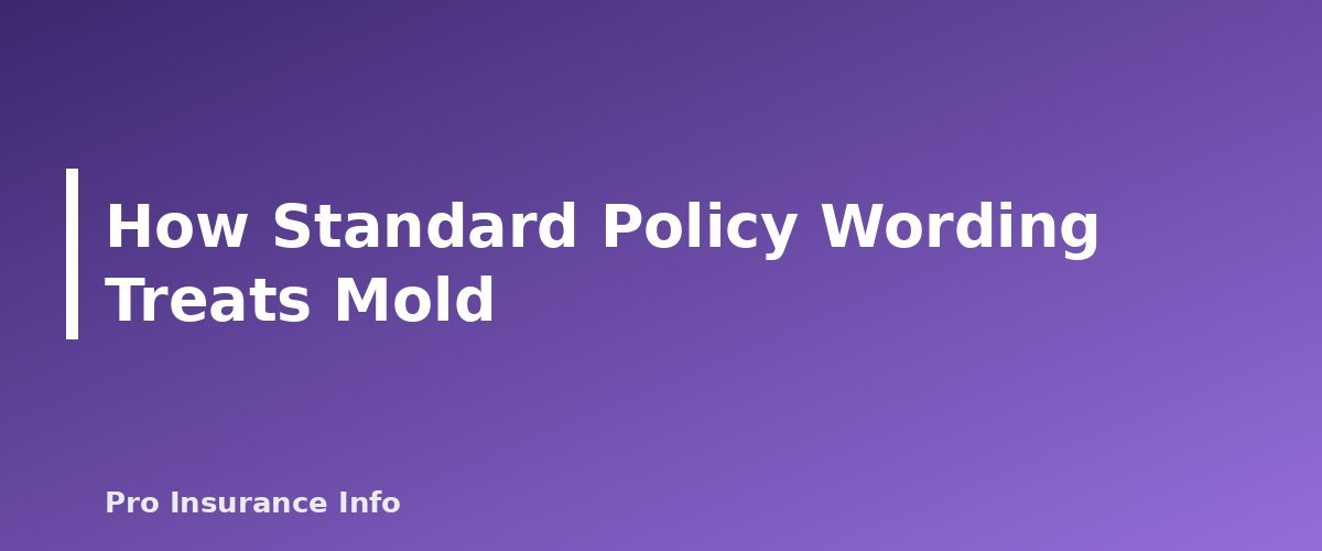 How Standard Policy Wording Treats Mold - section banner for Does Homeowners Insurance Cover Mold? When It's Covered, When It Isn't and How to File