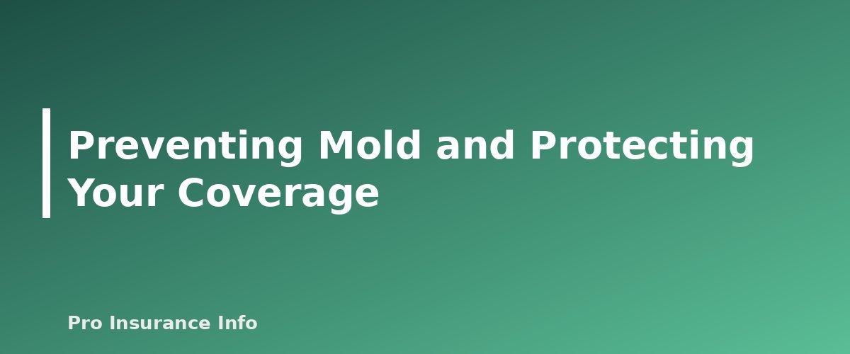 Preventing Mold and Protecting Your Coverage - section banner for Does Homeowners Insurance Cover Mold? When It's Covered, When It Isn't and How to File