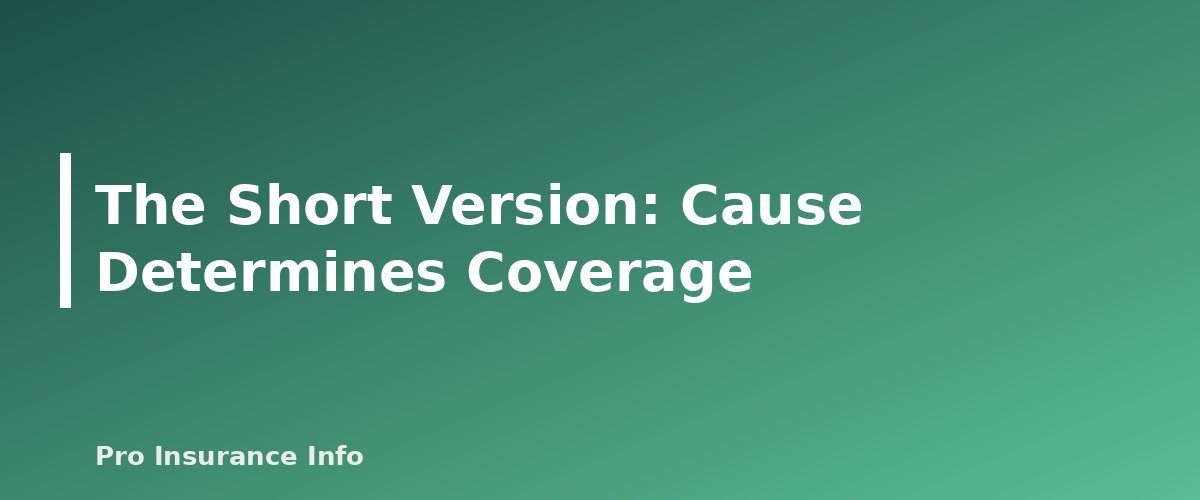 The Short Version: Cause Determines Coverage - section banner for Does Homeowners Insurance Cover Mold? When It's Covered, When It Isn't and How to File