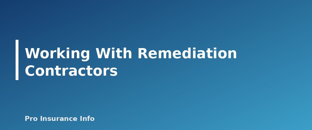 Working With Remediation Contractors - section banner for Does Homeowners Insurance Cover Mold? When It's Covered, When It Isn't and How to File