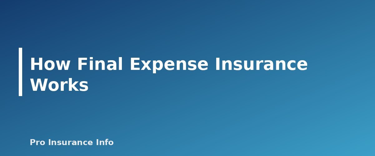 How Final Expense Insurance Works - section banner for Final Expense Insurance
