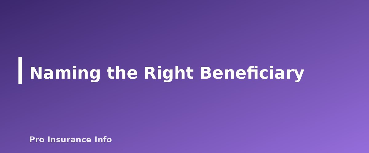 Naming the Right Beneficiary - section banner for Final Expense Insurance