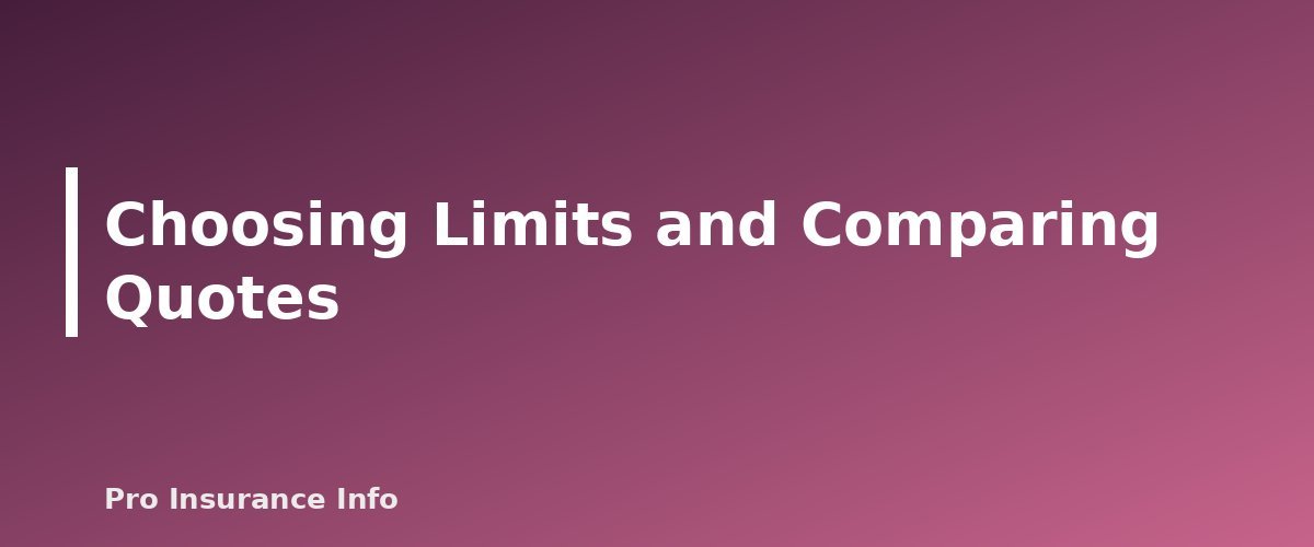Choosing Limits and Comparing Quotes - illustration for Handyman Insurance: Coverage Basics, Licensing and Questions to Ask