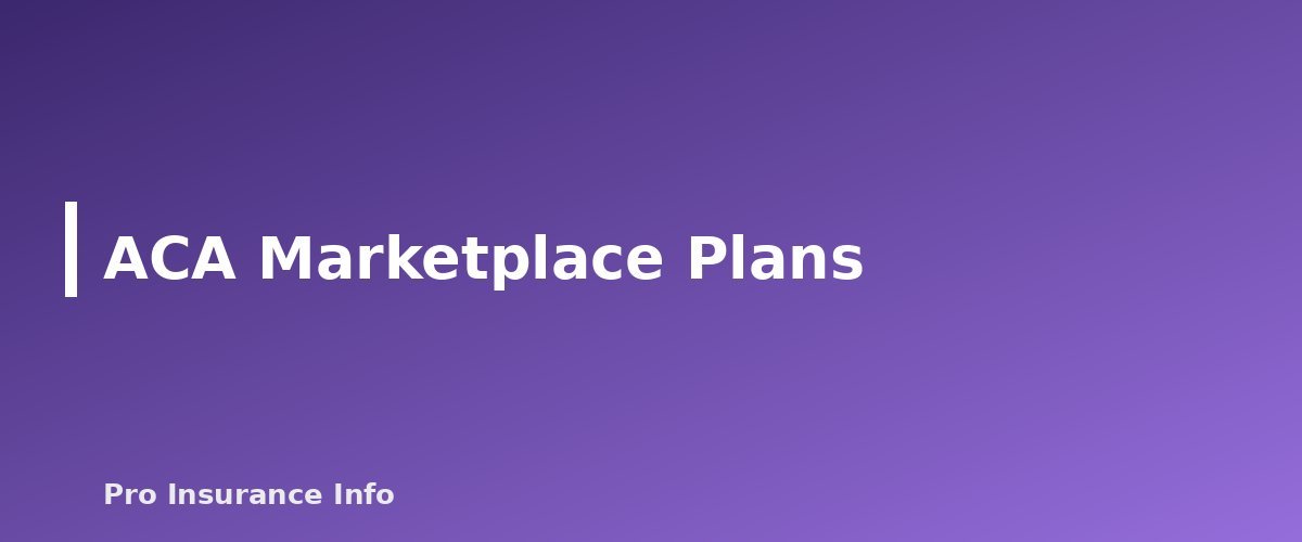 ACA Marketplace Plans - section banner for Health Insurance for the Self-Employed