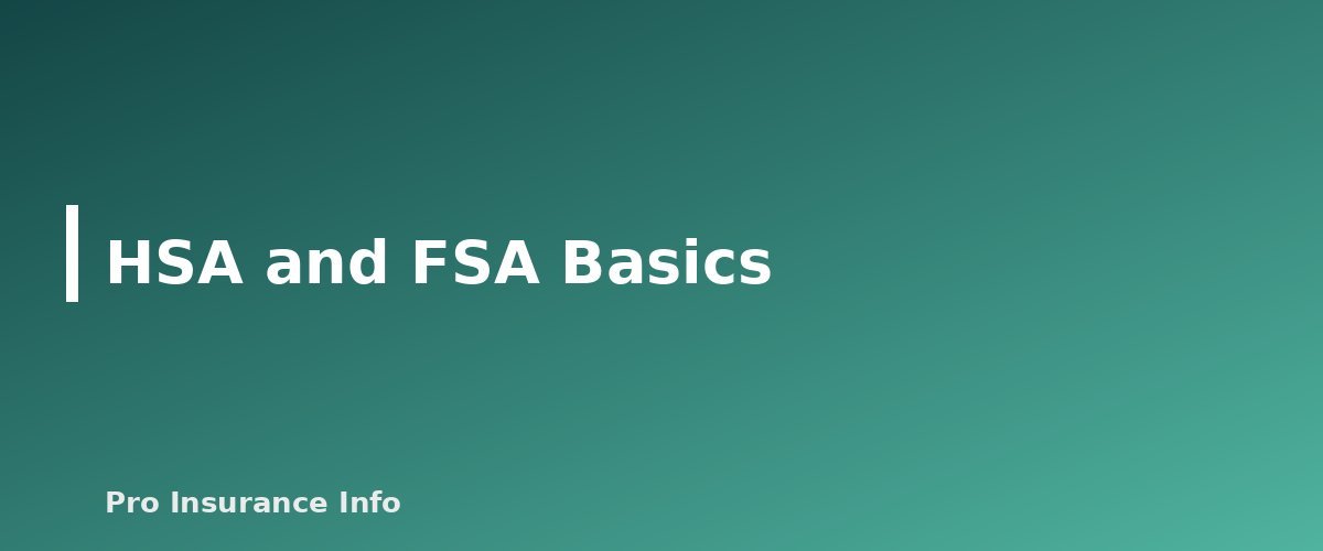 HSA and FSA Basics - section banner for Health Insurance Guide