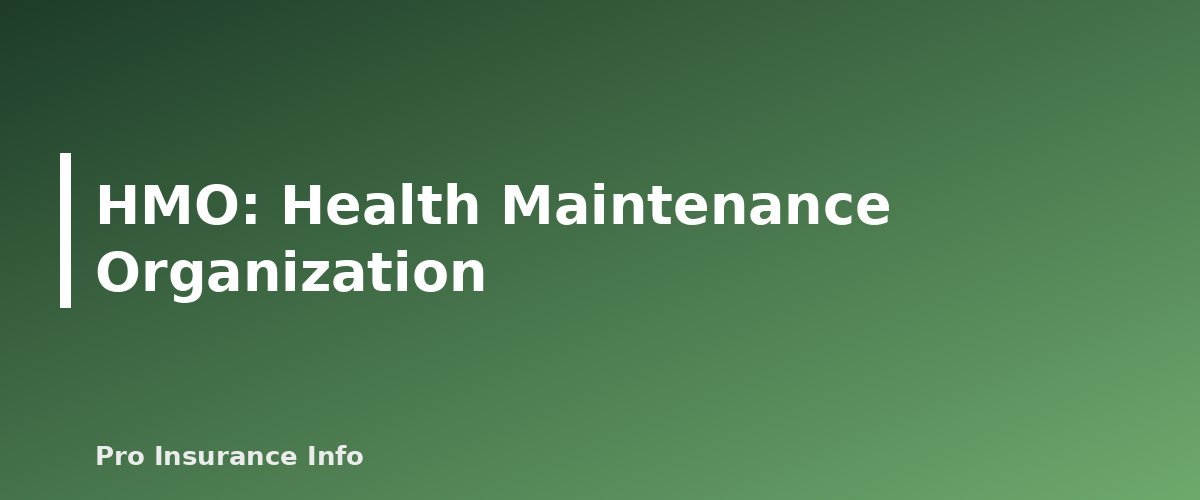 HMO: Health Maintenance Organization - section banner for HMO vs PPO vs EPO vs POS