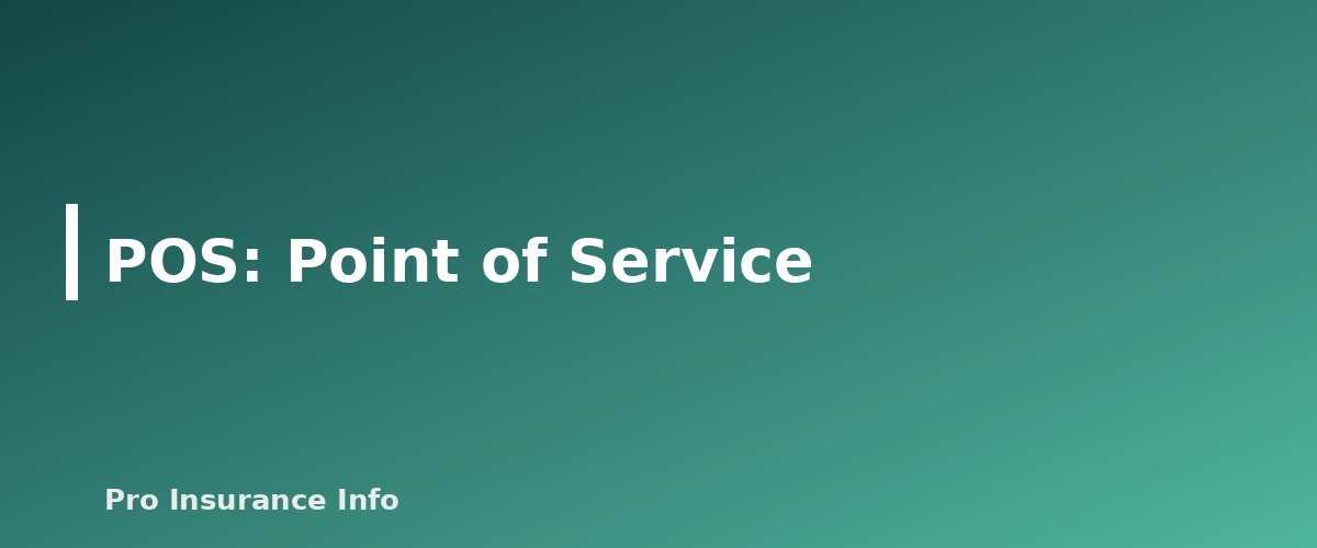 POS: Point of Service - section banner for HMO vs PPO vs EPO vs POS