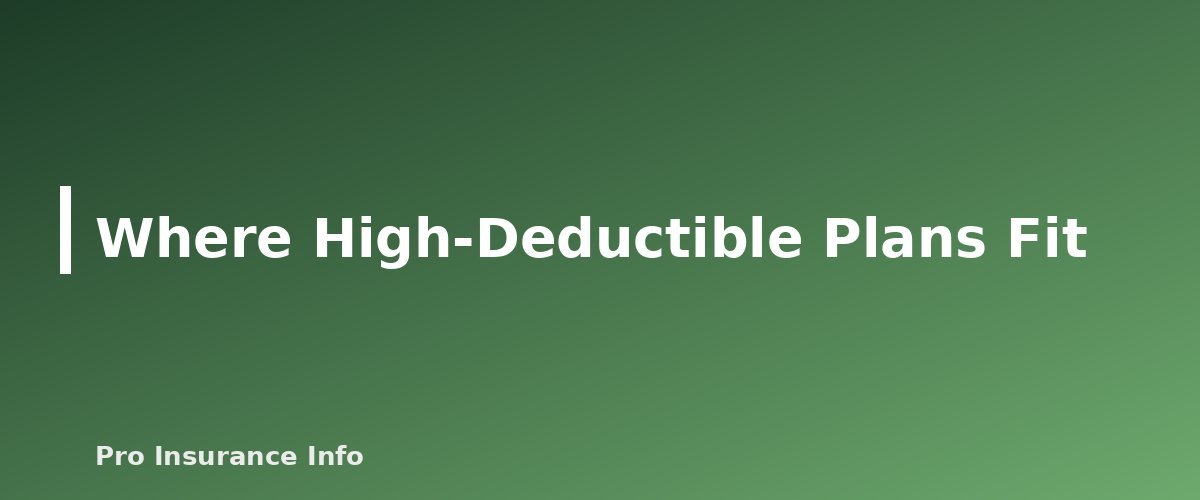 Where High-Deductible Plans Fit - section banner for HMO vs PPO vs EPO vs POS