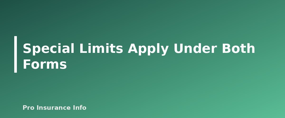 Special Limits Apply Under Both Forms - section banner for HO-3 vs. HO-5 Homeowners Insurance