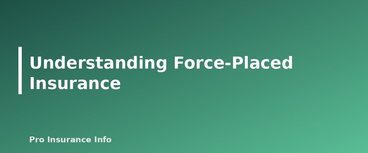 Understanding Force-Placed Insurance - section banner for Homeowners Insurance Nonrenewal