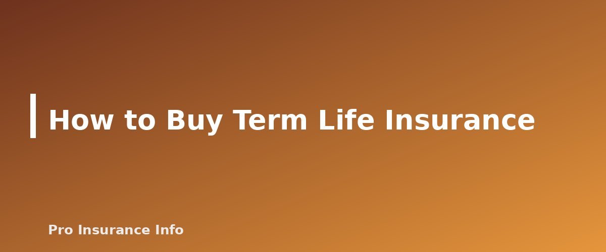How to Buy Term Life Insurance - section banner for How Does Term Life Insurance Work? Term Lengths, Costs, Types and How to Buy
