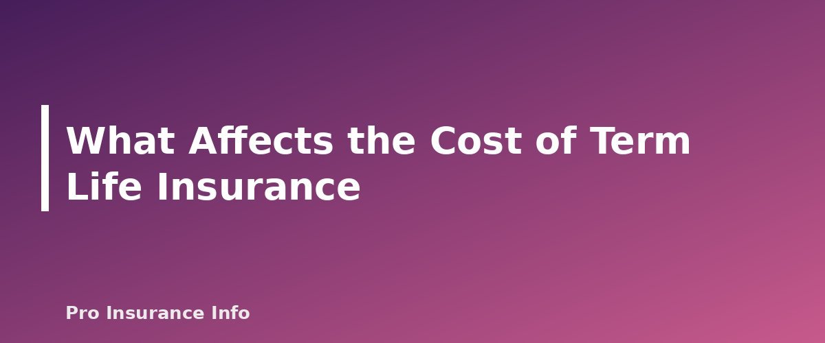 What Affects the Cost of Term Life Insurance - section banner for How Does Term Life Insurance Work? Term Lengths, Costs, Types and How to Buy