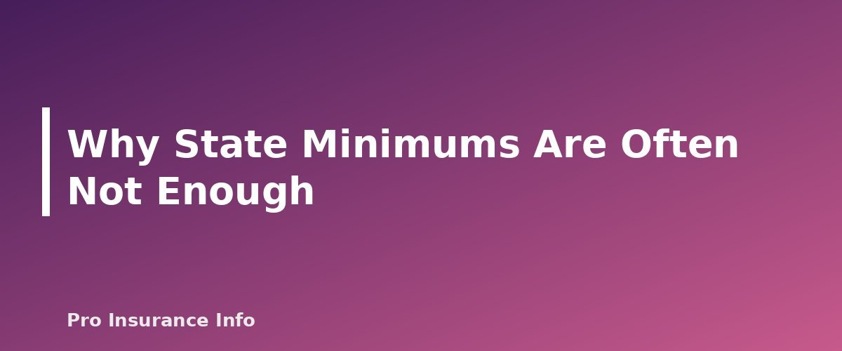 Why State Minimums Are Often Not Enough - section banner for How Much Car Insurance Do You Need? State Minimums vs. Smart Limits, With a Coverage Worksheet