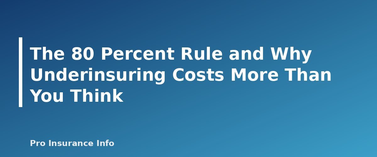 The 80 Percent Rule and Why Underinsuring Costs More Than You Think - section banner for How Much Dwelling Coverage Do You Need? Setting Coverage A the Right Way