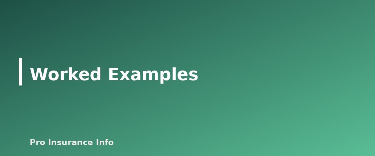 Worked Examples - section banner for How Much Life Insurance Do I Need? A Step-by-Step Method With Worksheet and Examples