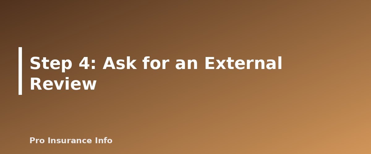 Step 4: Ask for an External Review - section banner for How to Appeal a Denied Health Insurance Claim