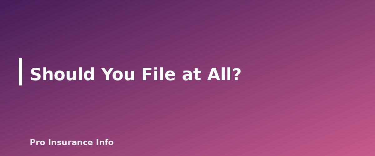 Should You File at All? - section banner for How to File a Homeowners Insurance Claim