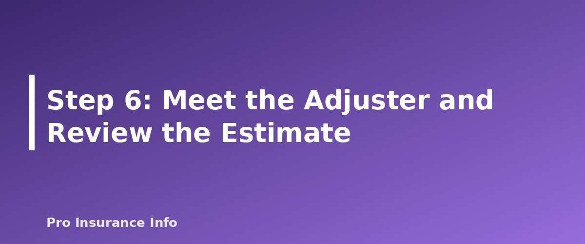 Step 6: Meet the Adjuster and Review the Estimate - section banner for How to File a Homeowners Insurance Claim