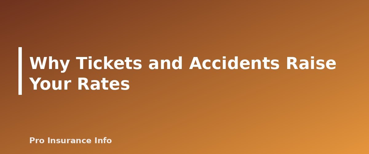 Why Tickets and Accidents Raise Your Rates - section banner for How to Lower Car Insurance After a Ticket or Accident