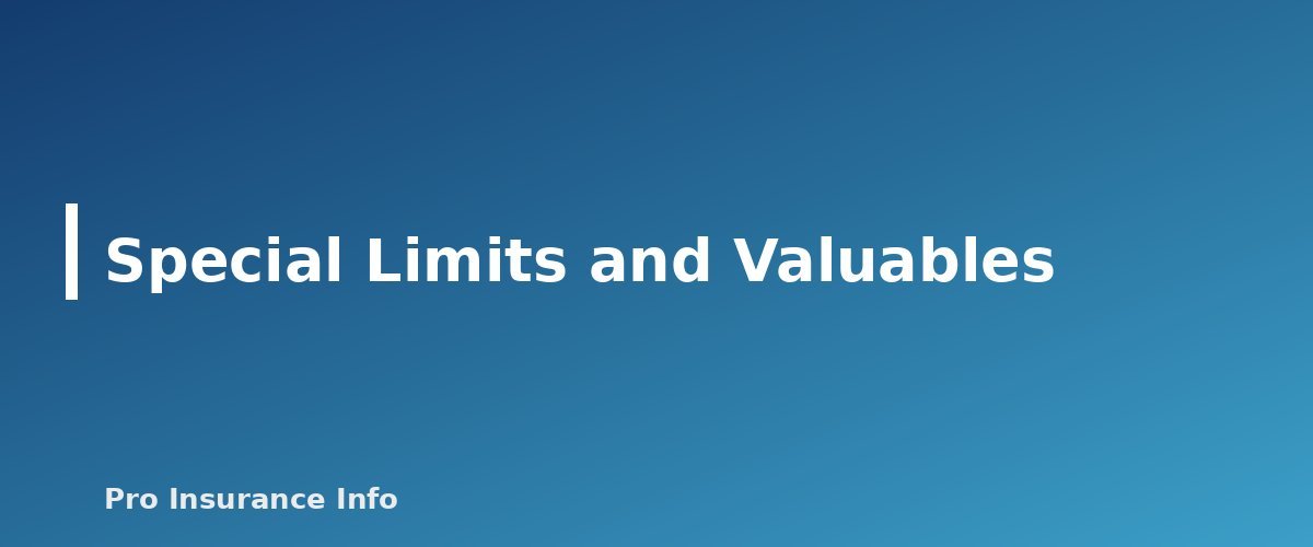 Special Limits and Valuables - section banner for How to Make a Home Inventory for Insurance