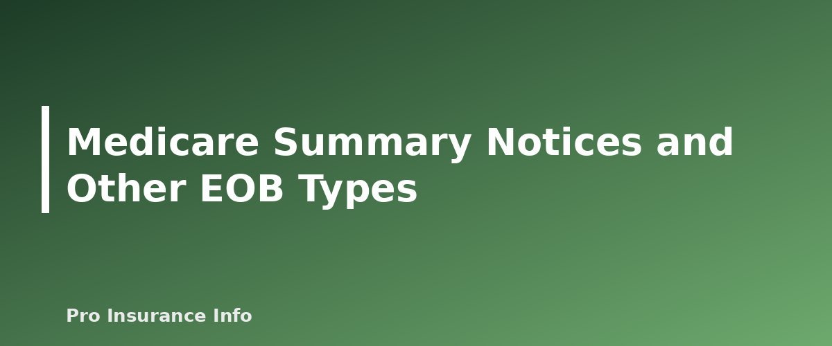 Medicare Summary Notices and Other EOB Types - section banner for How to Read an Explanation of Benefits (EOB)