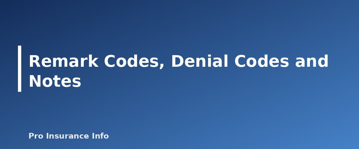 Remark Codes, Denial Codes and Notes - section banner for How to Read an Explanation of Benefits (EOB)