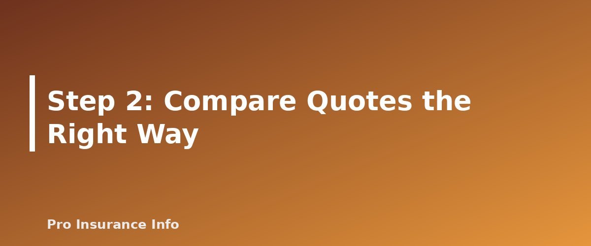 Step 2: Compare Quotes the Right Way - section banner for How to Switch Car Insurance Without a Lapse in Coverage
