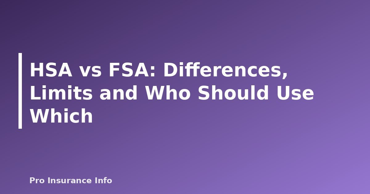 HSA vs FSA: Differences, Limits and Who Should Use Which - featured image