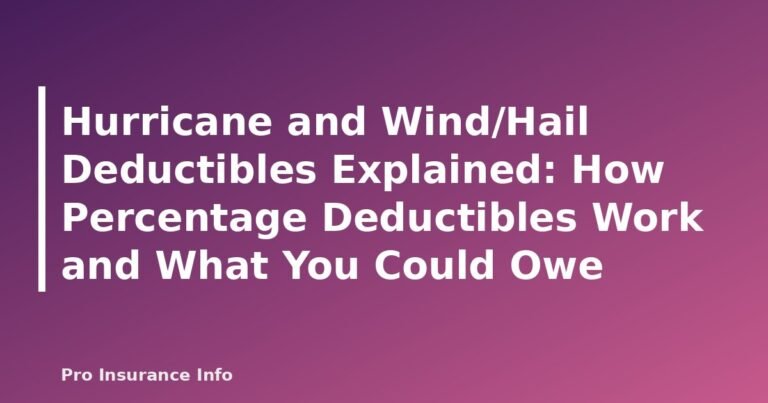 Hurricane and Wind/Hail Deductibles Explained: How Percentage Deductibles Work and What You Could Owe - featured image