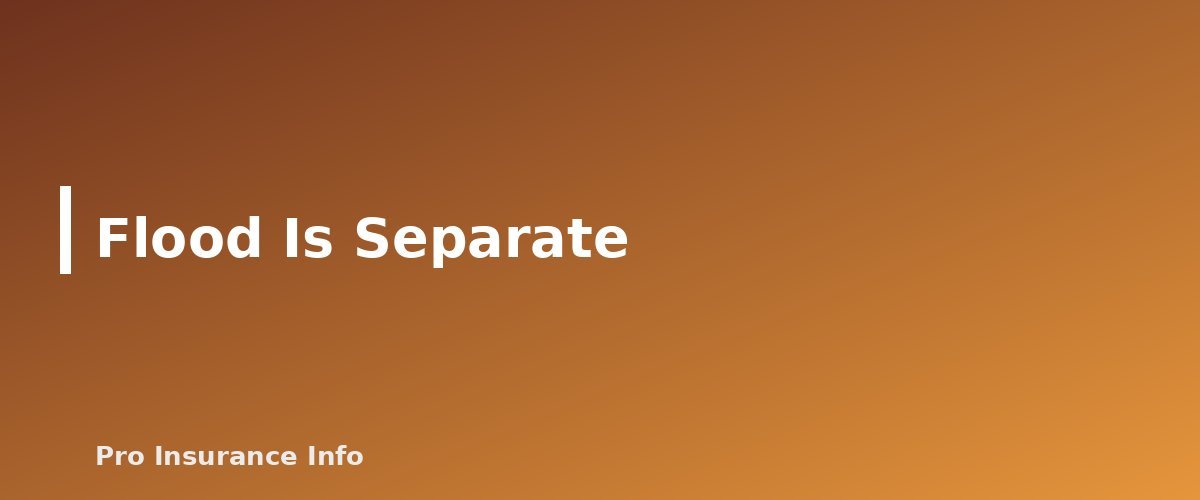 Flood Is Separate - section banner for Hurricane and Wind/Hail Deductibles Explained