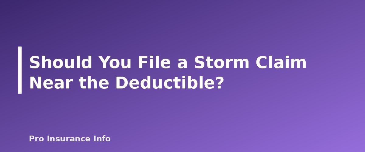 Should You File a Storm Claim Near the Deductible? - section banner for Hurricane and Wind/Hail Deductibles Explained