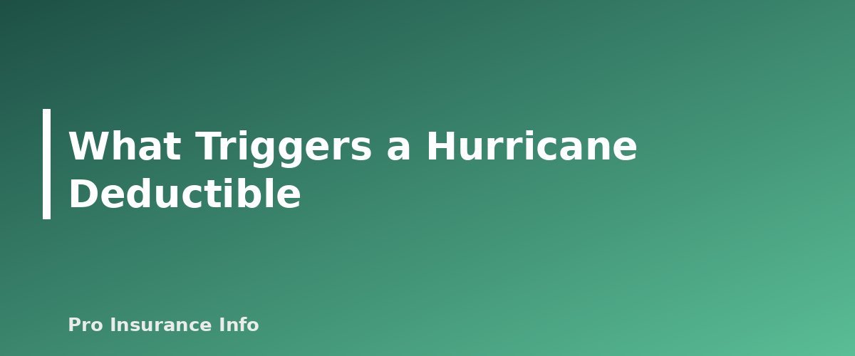 What Triggers a Hurricane Deductible - section banner for Hurricane and Wind/Hail Deductibles Explained