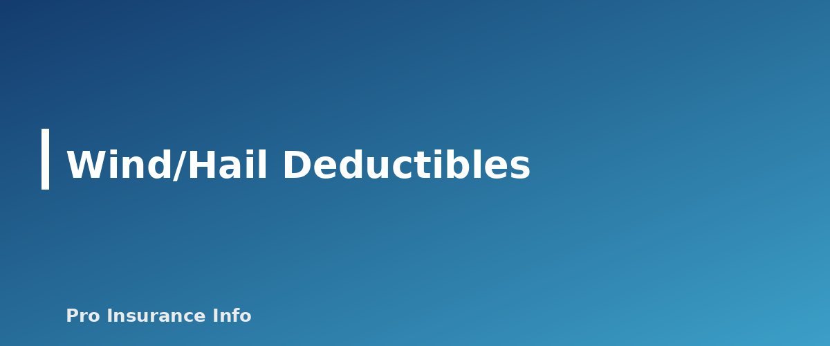 Wind/Hail Deductibles - section banner for Hurricane and Wind/Hail Deductibles Explained