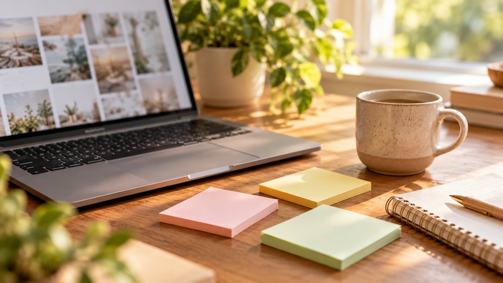 A laptop, blank sticky notes and a mug on a desk, a calm research moment - Frequently Asked Questions