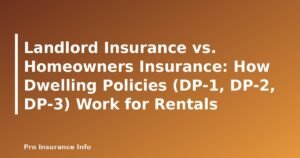 Landlord Insurance vs. Homeowners Insurance: How Dwelling Policies (DP-1, DP-2, DP-3) Work for Rentals - featured image