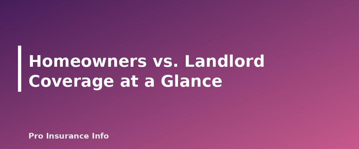 Homeowners vs. Landlord Coverage at a Glance - section banner for Landlord Insurance vs. Homeowners Insurance