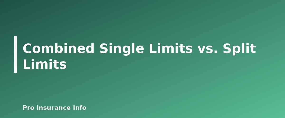 Combined Single Limits vs. Split Limits - section banner for Car Insurance Liability Limits Explained