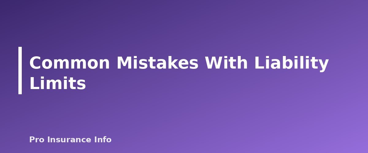 Common Mistakes With Liability Limits - section banner for Car Insurance Liability Limits Explained