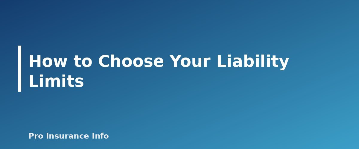 How to Choose Your Liability Limits - section banner for Car Insurance Liability Limits Explained