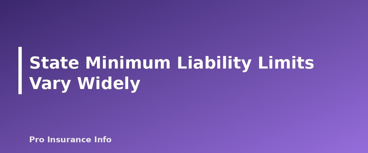 State Minimum Liability Limits Vary Widely - section banner for Car Insurance Liability Limits Explained