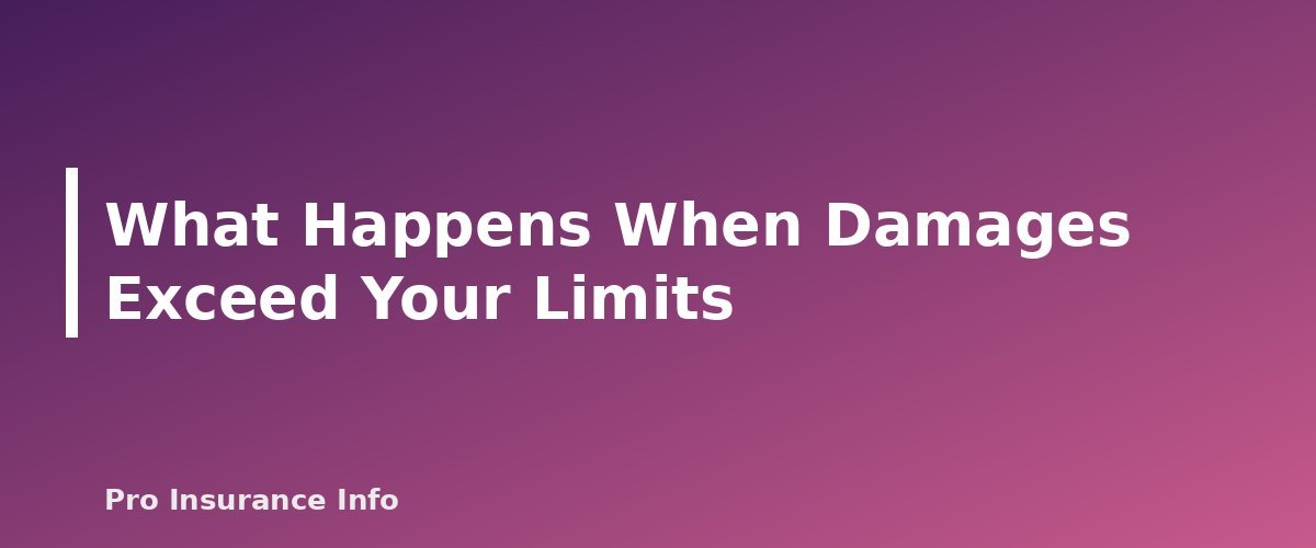 What Happens When Damages Exceed Your Limits - section banner for Car Insurance Liability Limits Explained