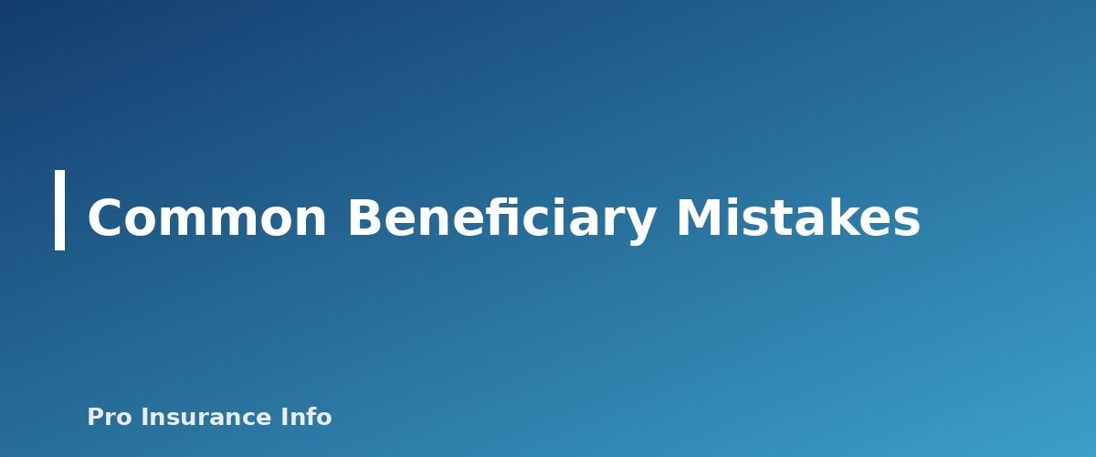 Common Beneficiary Mistakes - section banner for Life Insurance Beneficiaries Explained